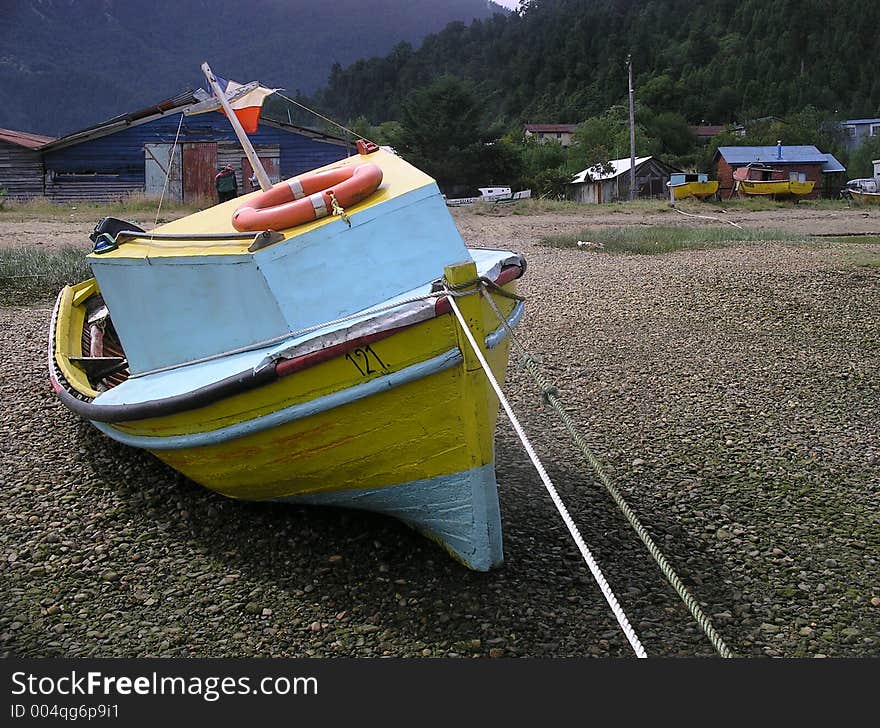 Fishing Boat on Beach