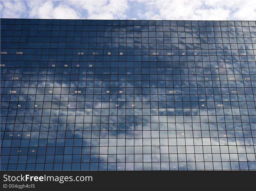 Reflections seen at business building. Canon 20D