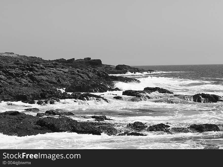 Black and white landscape. Black and white landscape