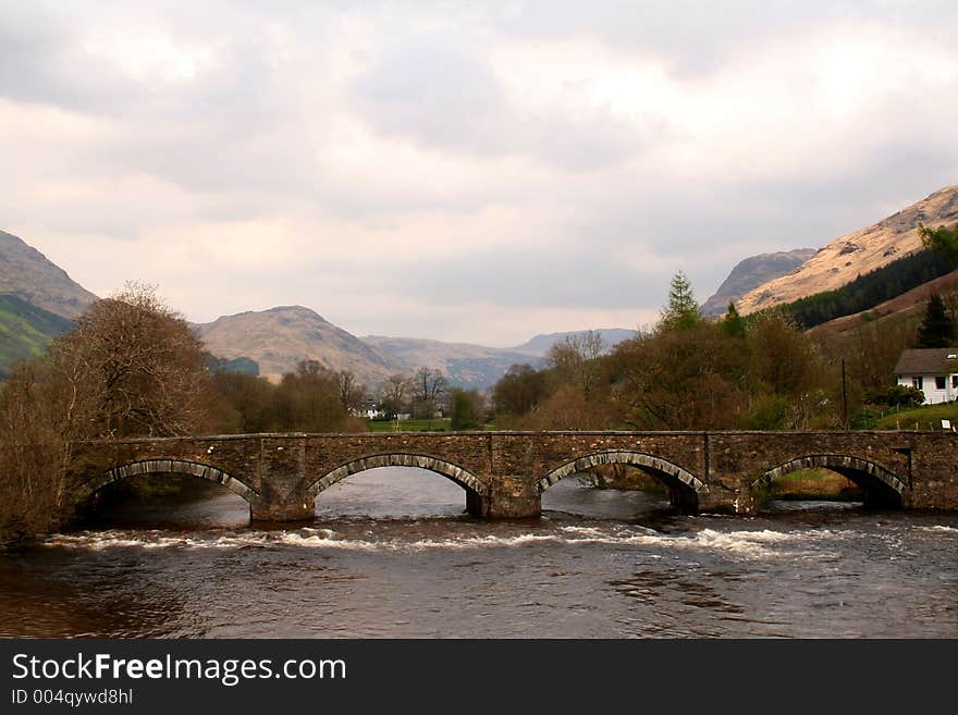 A scene in the West Highlands of Scotland. A scene in the West Highlands of Scotland