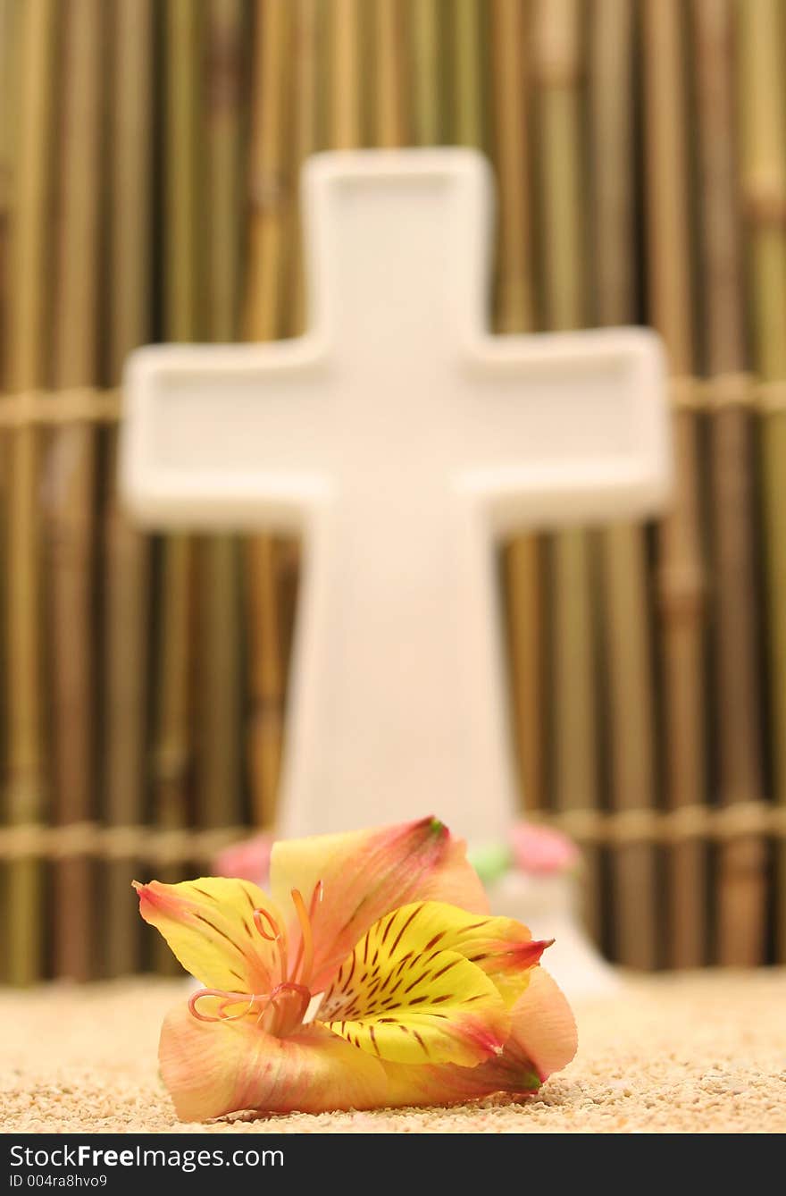 Flower And Cross