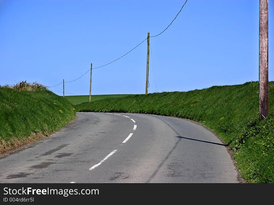 Country Road in Cornwall