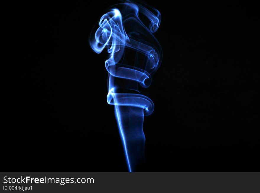 Abstract smoke - blue