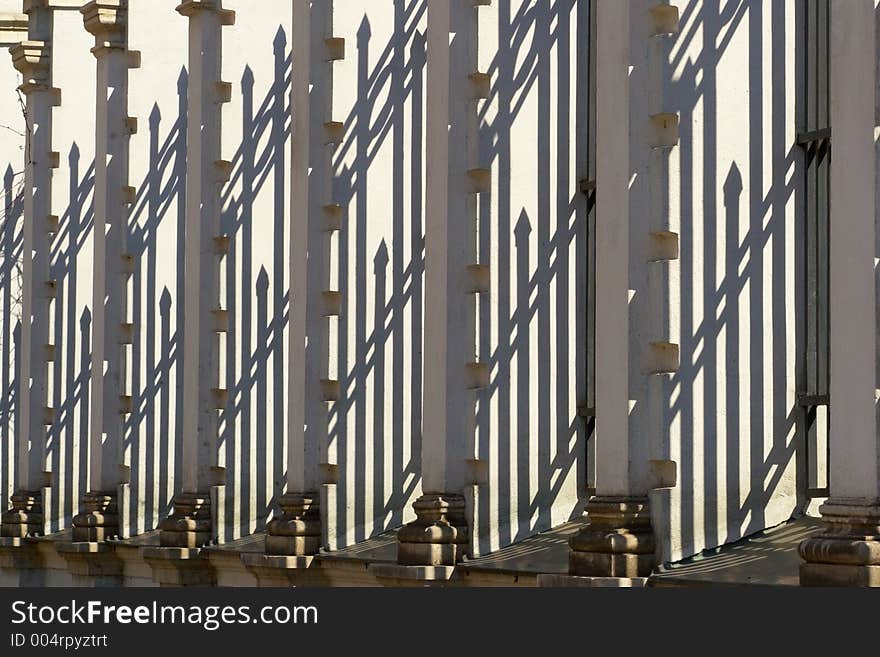 Shadow as an architectural ornament. Shadow as an architectural ornament