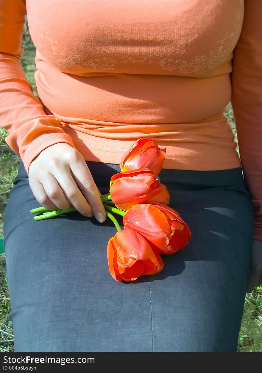 The Woman With A Bouquet