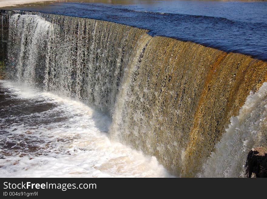 Falls on the river Pirita. Falls on the river Pirita