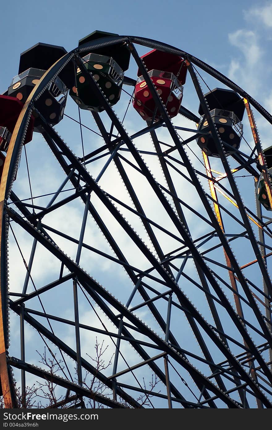 Ferris wheel gondols