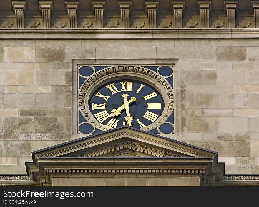 Watch on church tower in Budapest. Watch on church tower in Budapest.