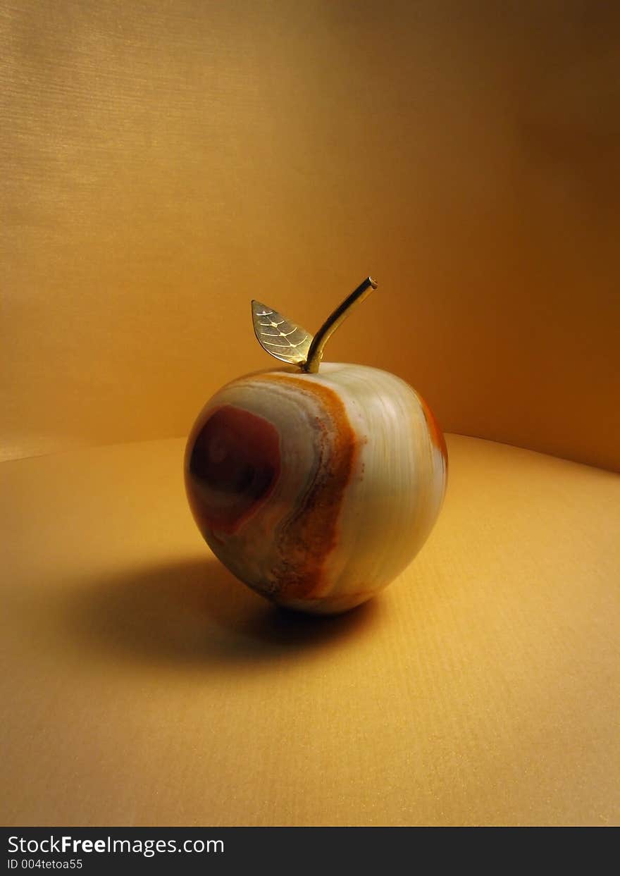 This apple is made from the stone with brass leaflet. technical: model: canon powershot s70............ shutter speed value: 0,0667 sec (1/15) aperture value: f6,0 exposure bias value: 0 ev focal length: 5,81 mm focal length 35 mm film: 28,00 mm. This apple is made from the stone with brass leaflet. technical: model: canon powershot s70............ shutter speed value: 0,0667 sec (1/15) aperture value: f6,0 exposure bias value: 0 ev focal length: 5,81 mm focal length 35 mm film: 28,00 mm