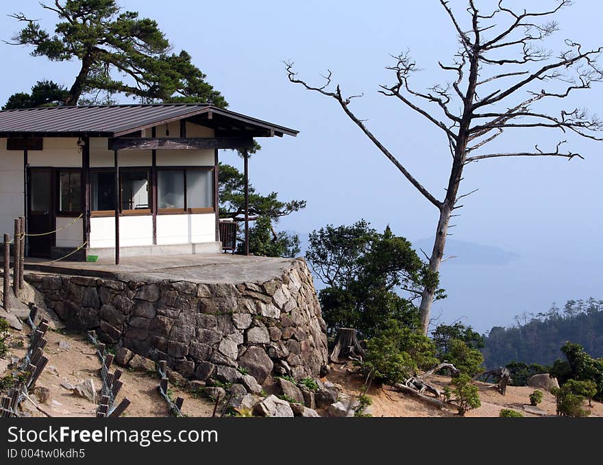 House on the top of the mountain. House on the top of the mountain