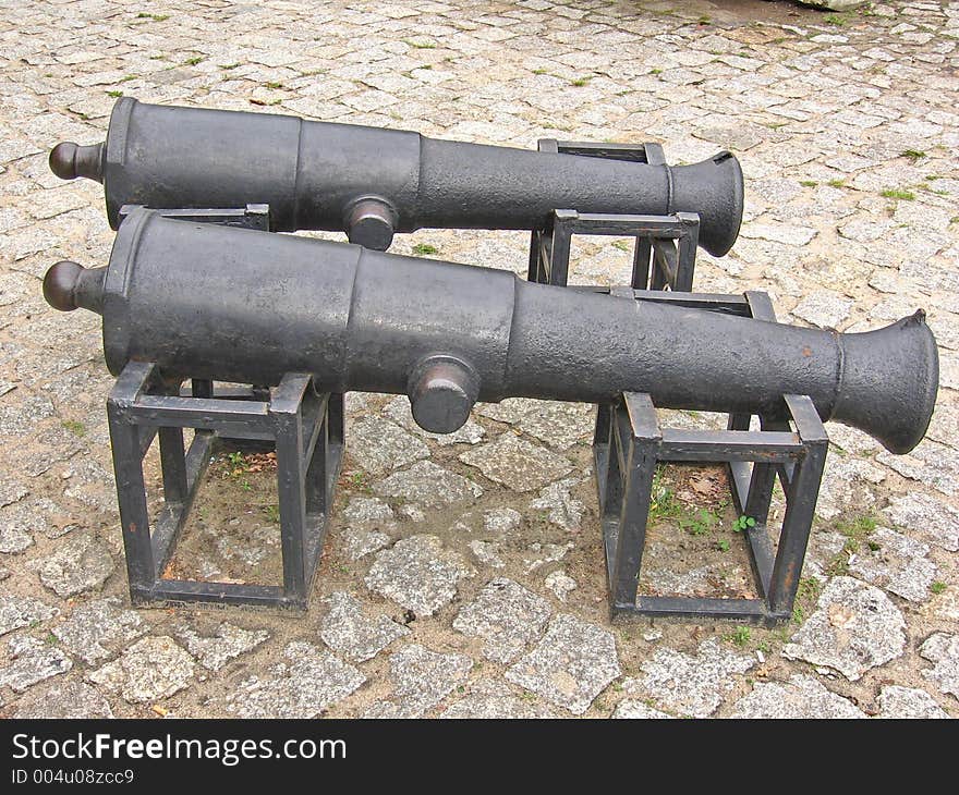 Two cannons