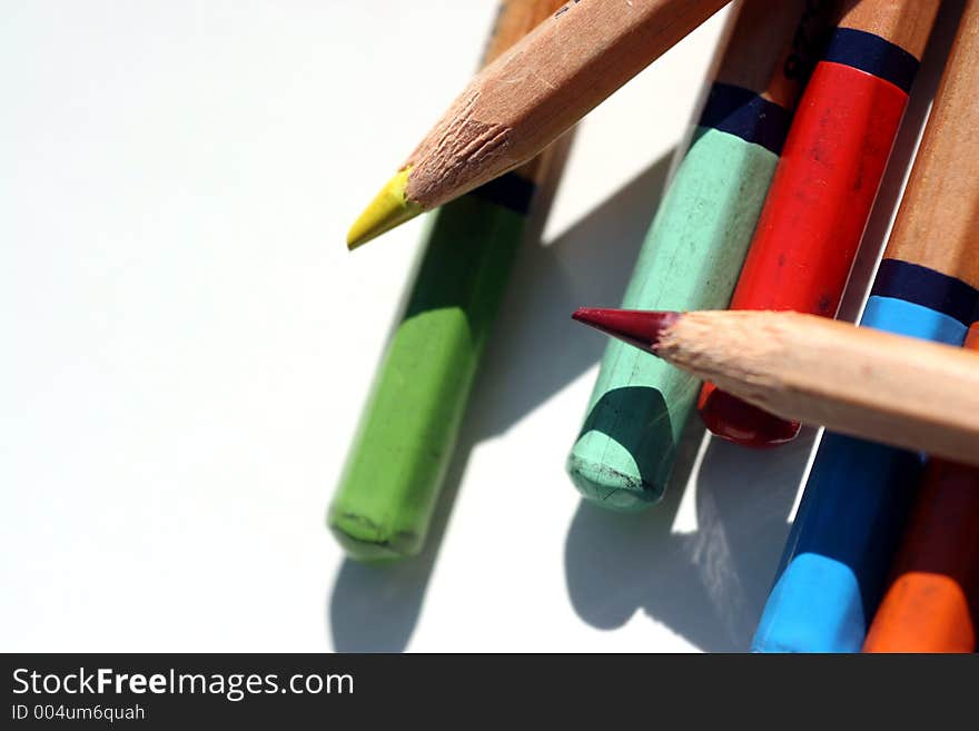 Color pencils together