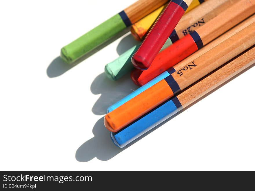 Color pencils together