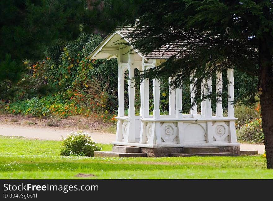 White pavilion