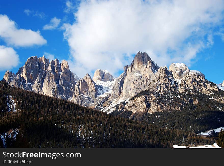 Dolomities - Italy in wintertime