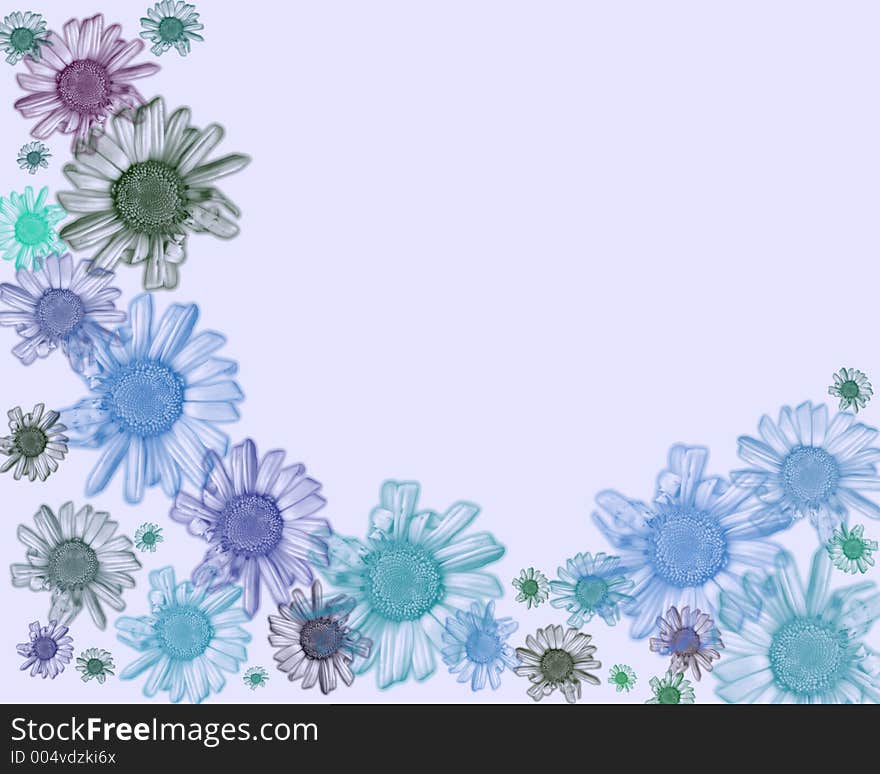 Daisy Frame Background.