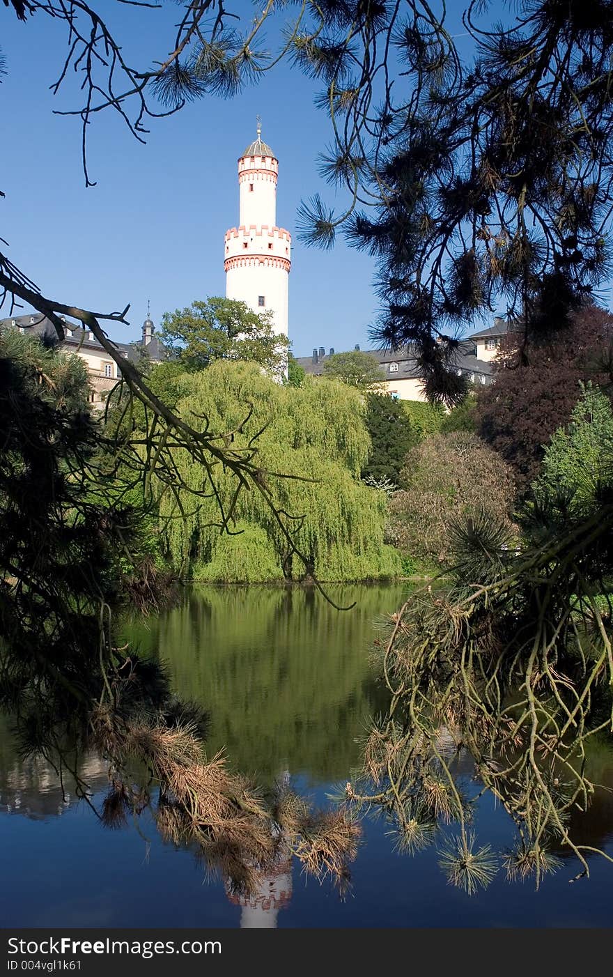 Bad Homburg Schloss through Trees