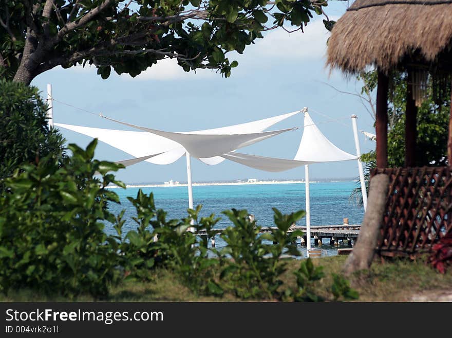 Beach display on Isla Mujeres, Mexico