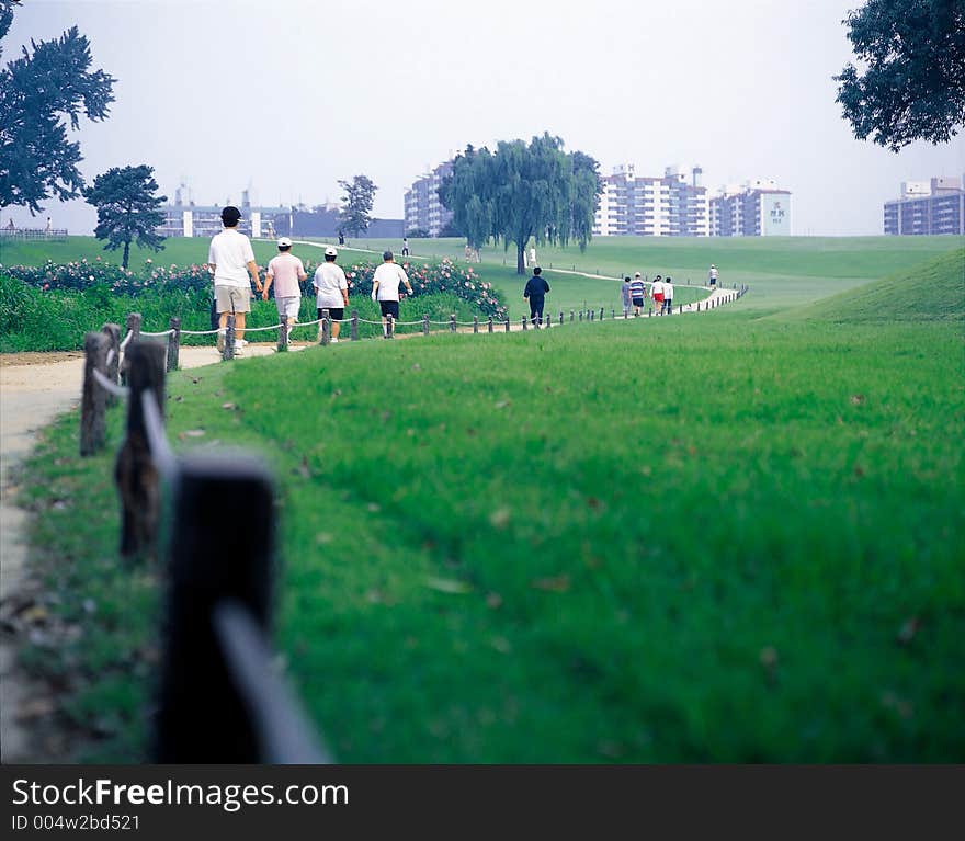 Scene of Korean park