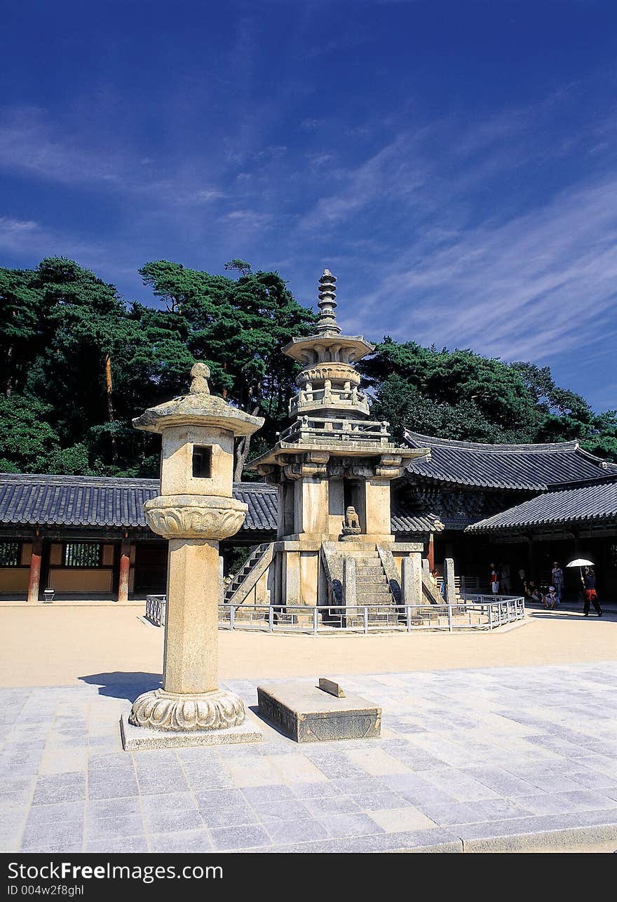 Korean Relic monastery View