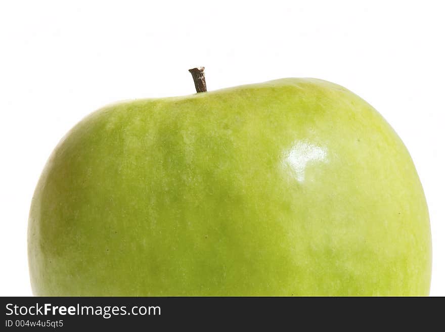 Green Apple isolated on white