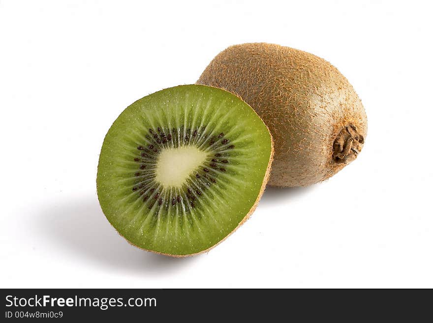 Kiwi on white