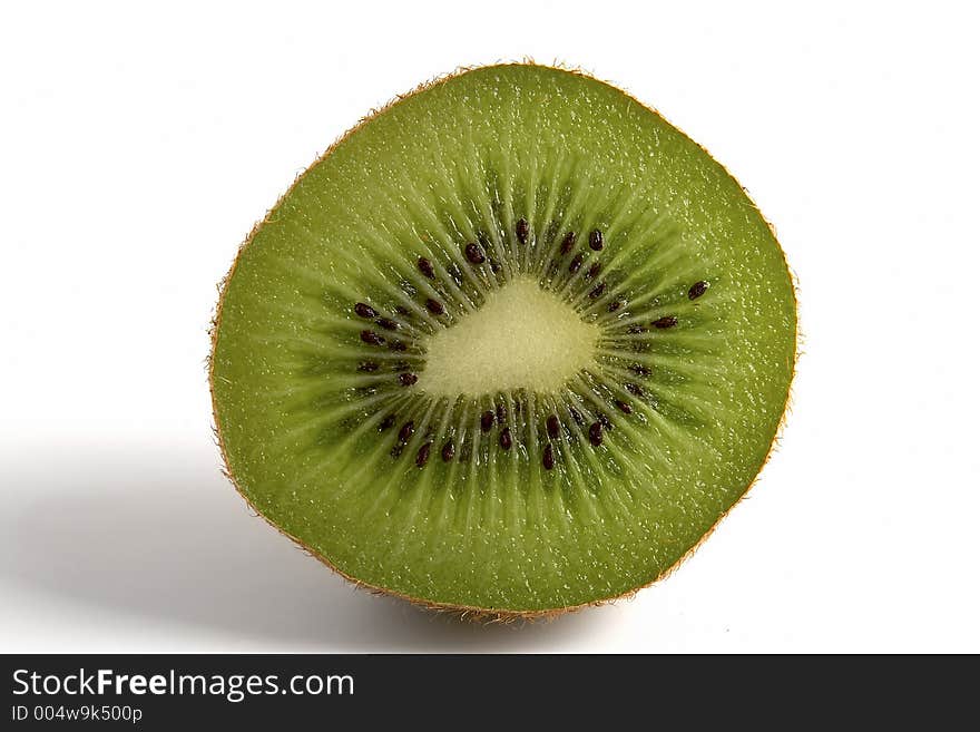 Kiwi on white