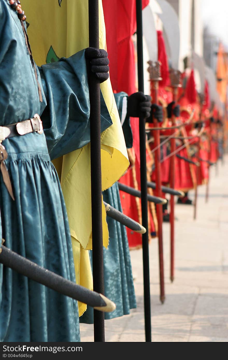 Ancient warriors, Seoul palace guard. Ancient warriors, Seoul palace guard