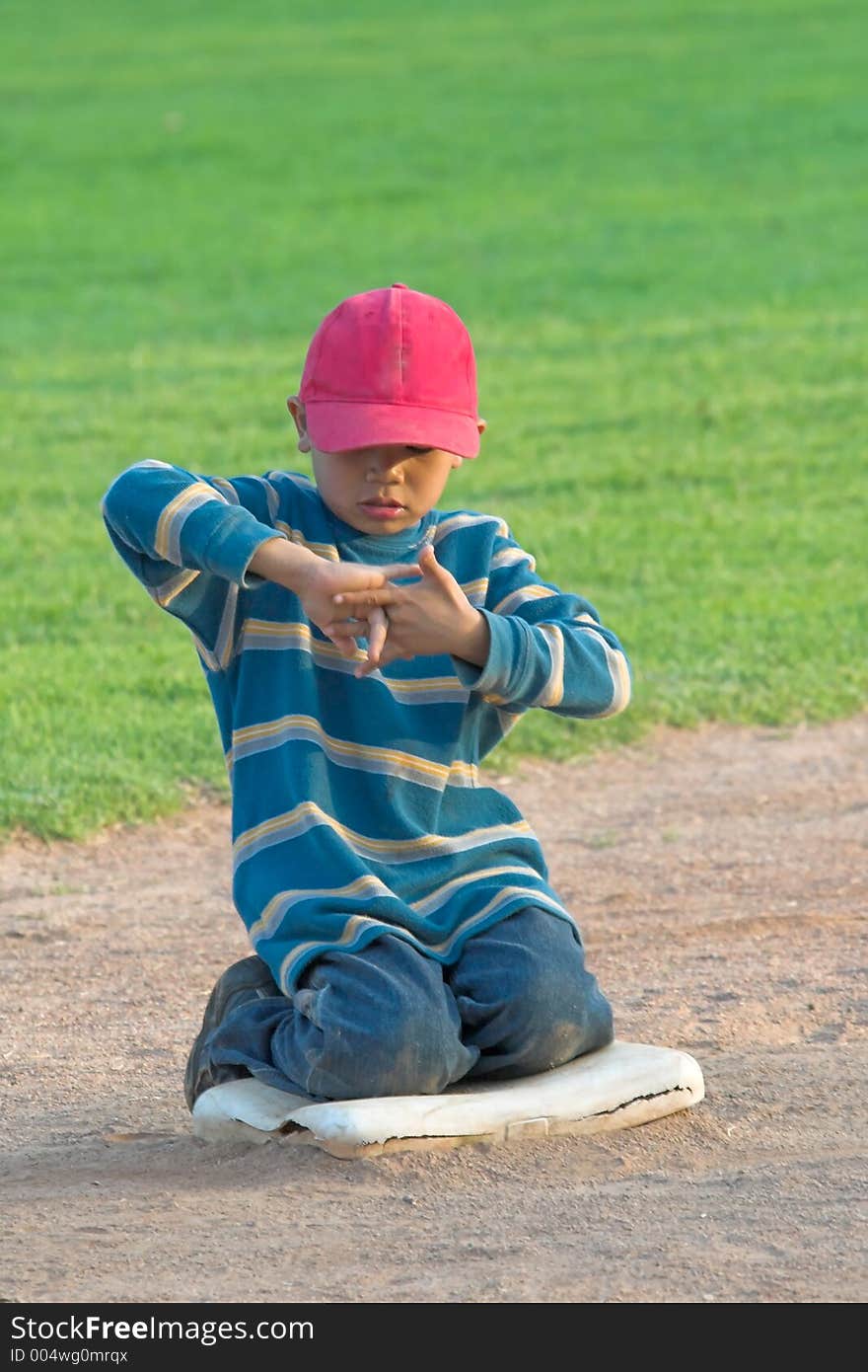 Watching first base