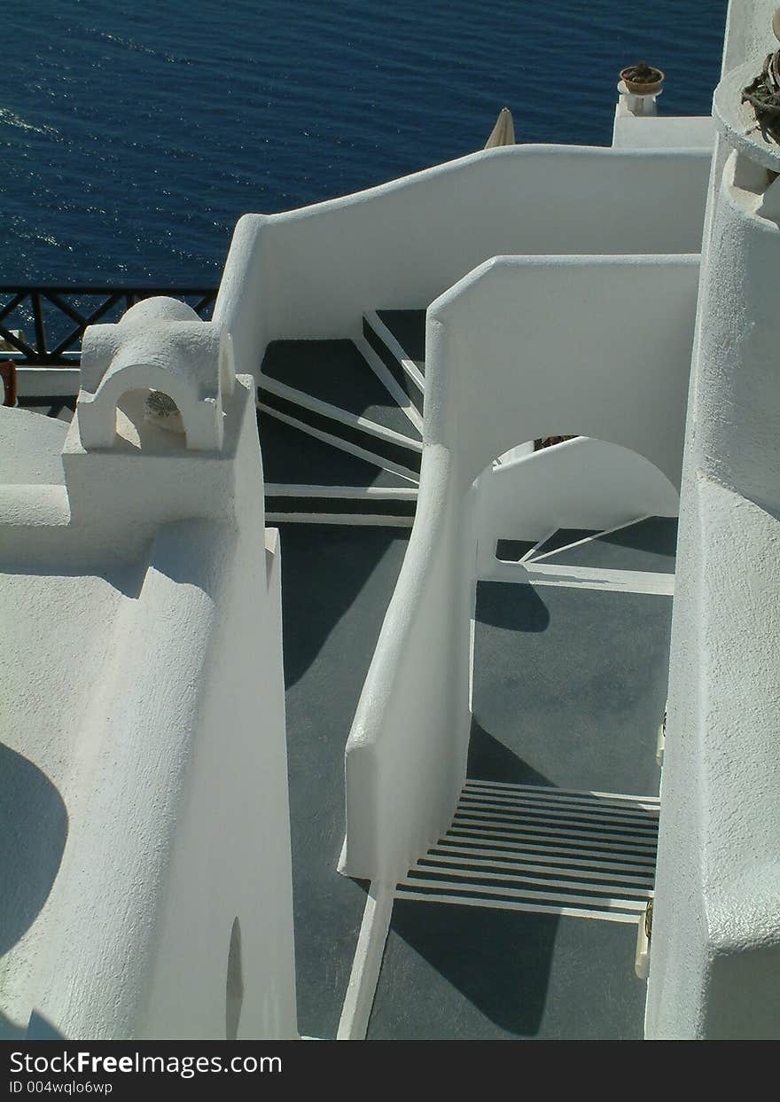 White Plaster Stair