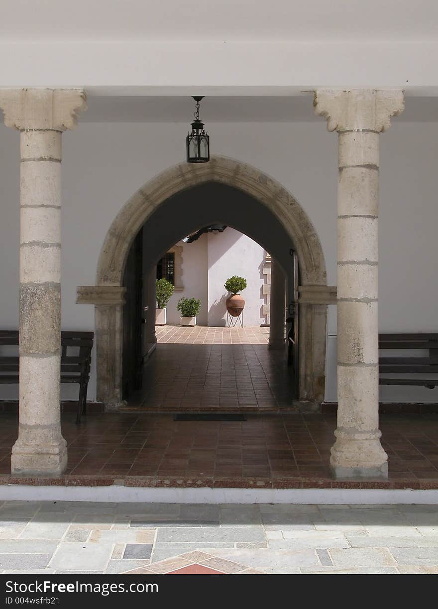 Christian church entrance