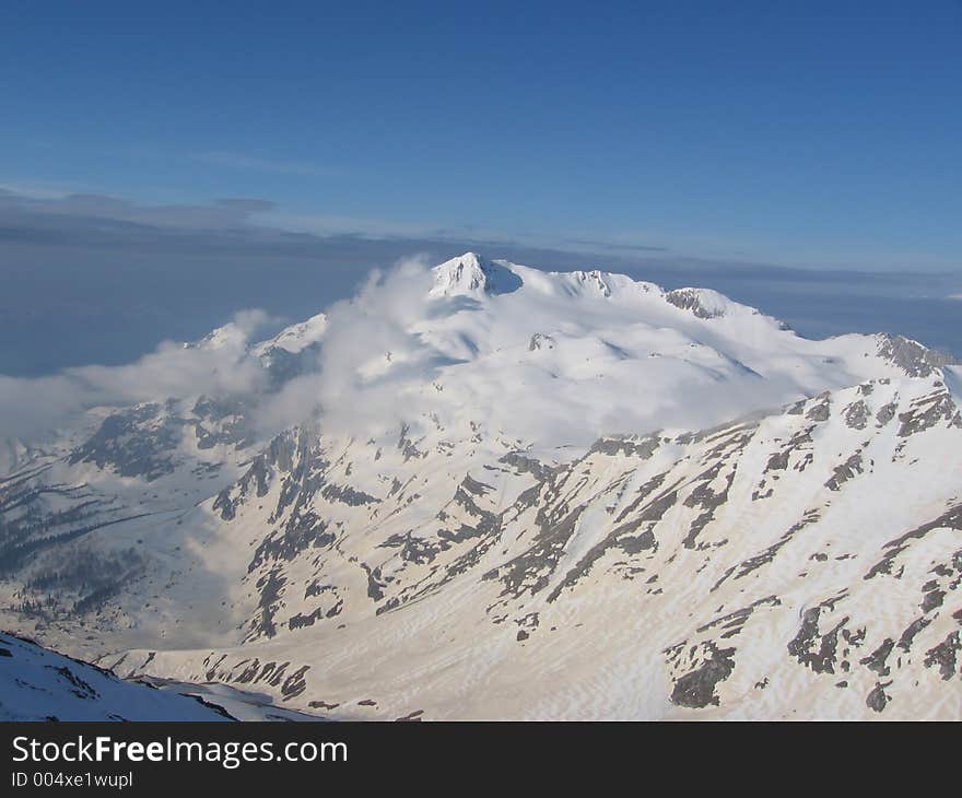 Mountain Ficht in Caucasus. Mountain Ficht in Caucasus