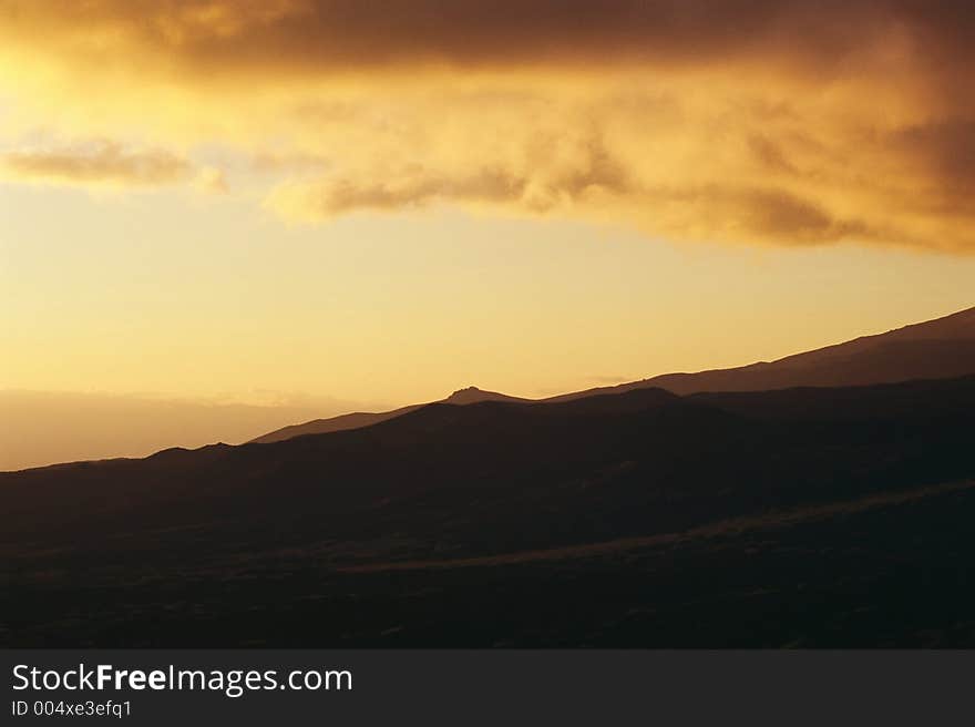 Sunset in Kamchatka. Sunset in Kamchatka