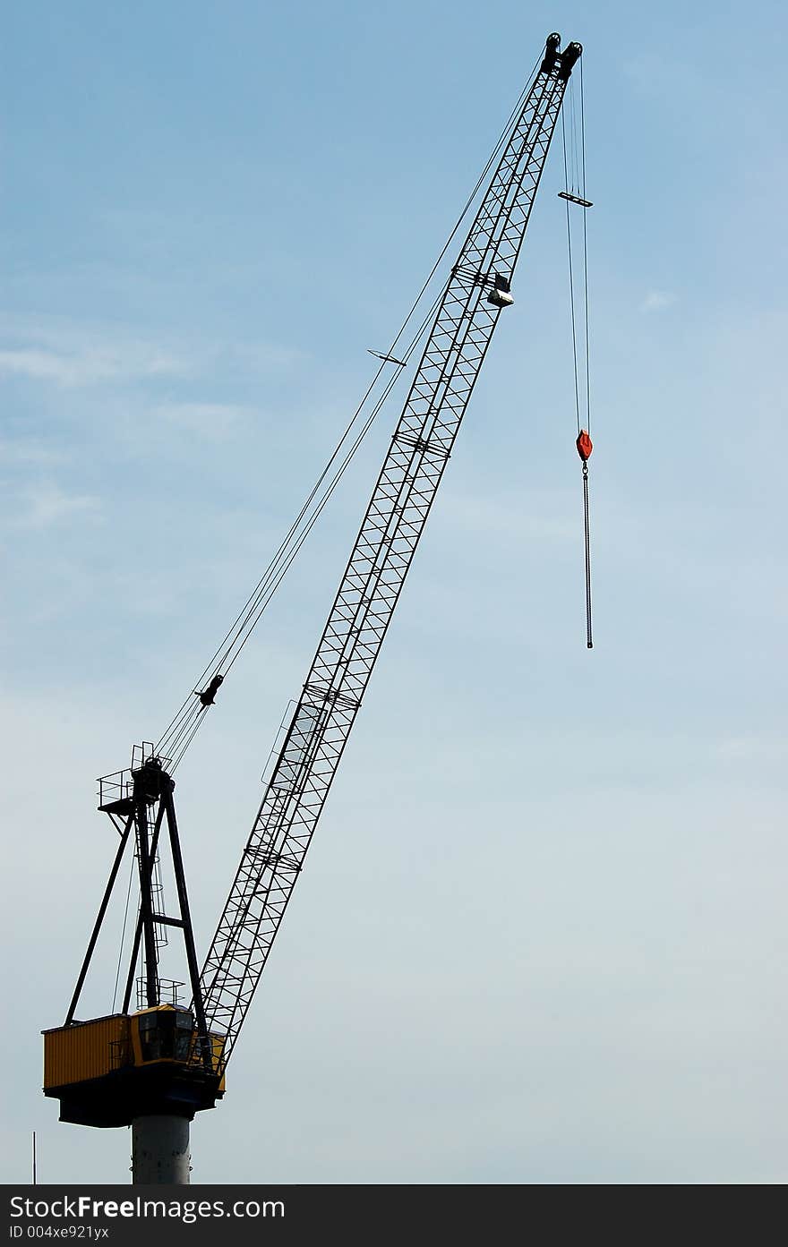 Crane and sky background