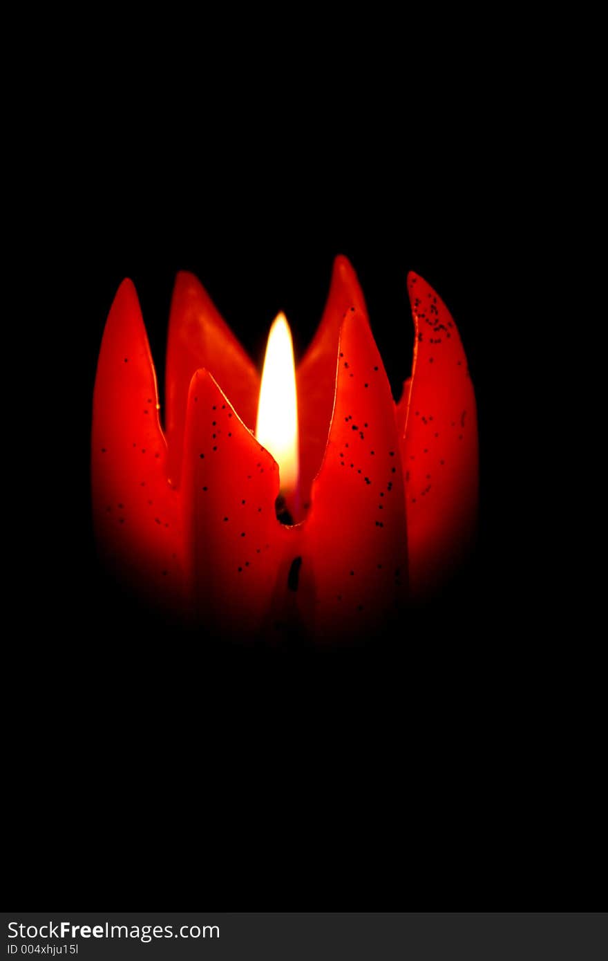 Red candle. Red candle