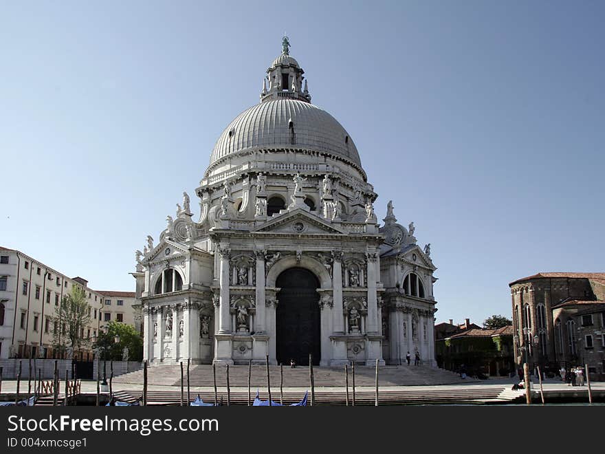 Basilica S. Maria d. Salute in venice, Italy. Basilica S. Maria d. Salute in venice, Italy