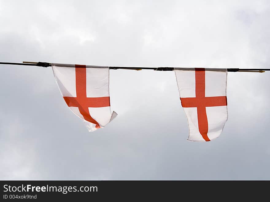 Flags blowing in the wind. Flags blowing in the wind