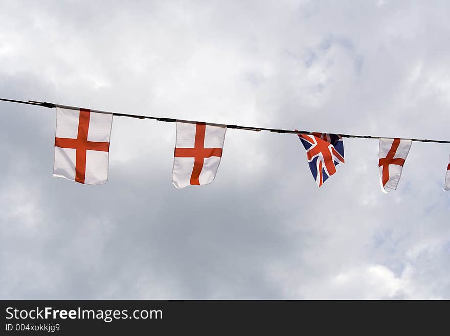 Flags blowing in the wind. Flags blowing in the wind