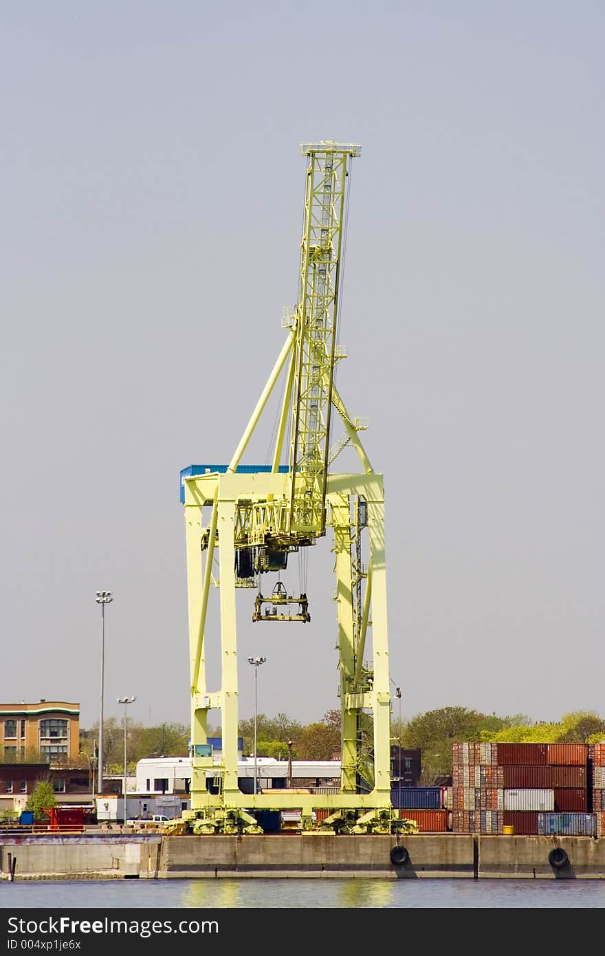 Elevator for goods in port. Elevator for goods in port