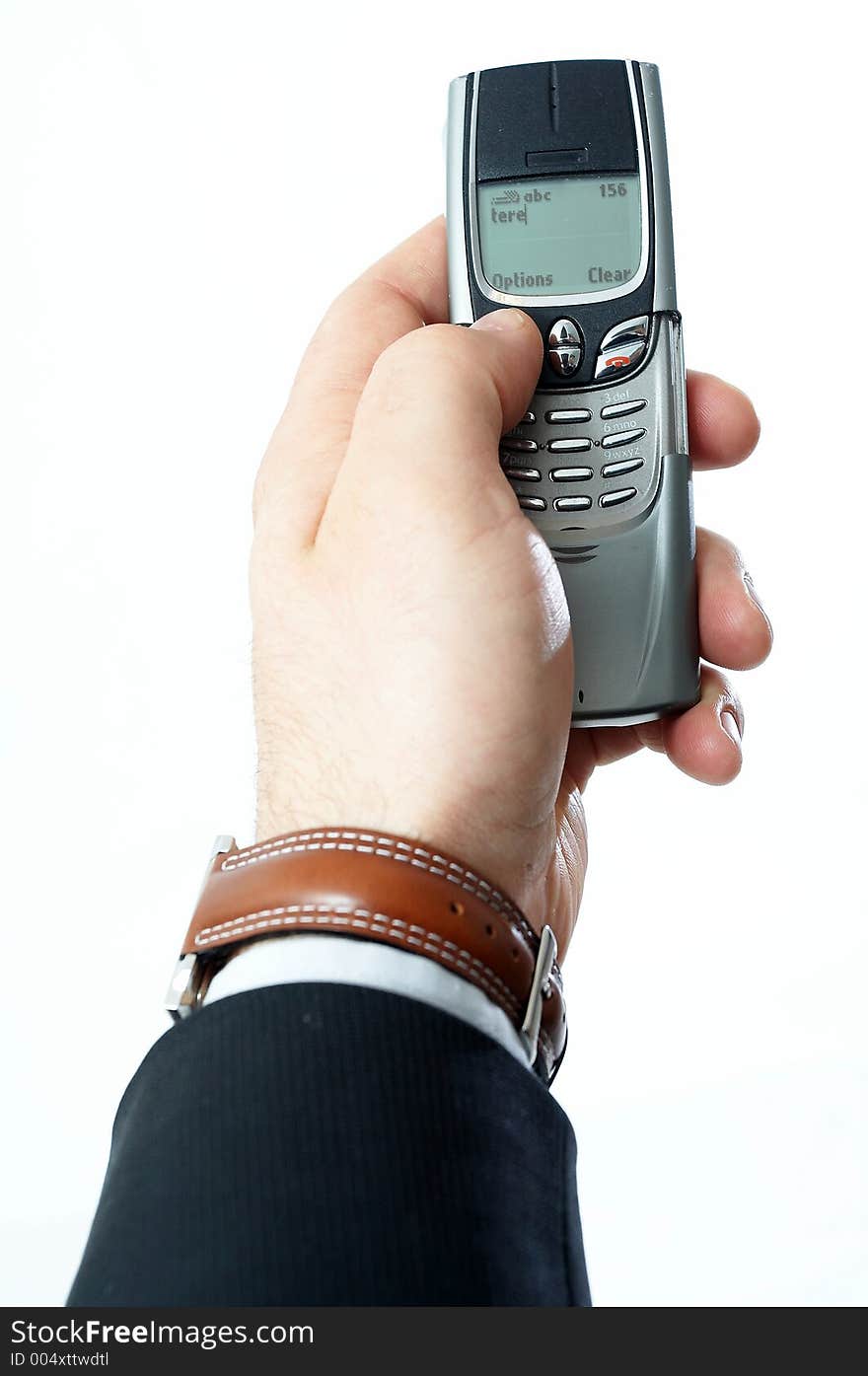 Man holding a cell phone