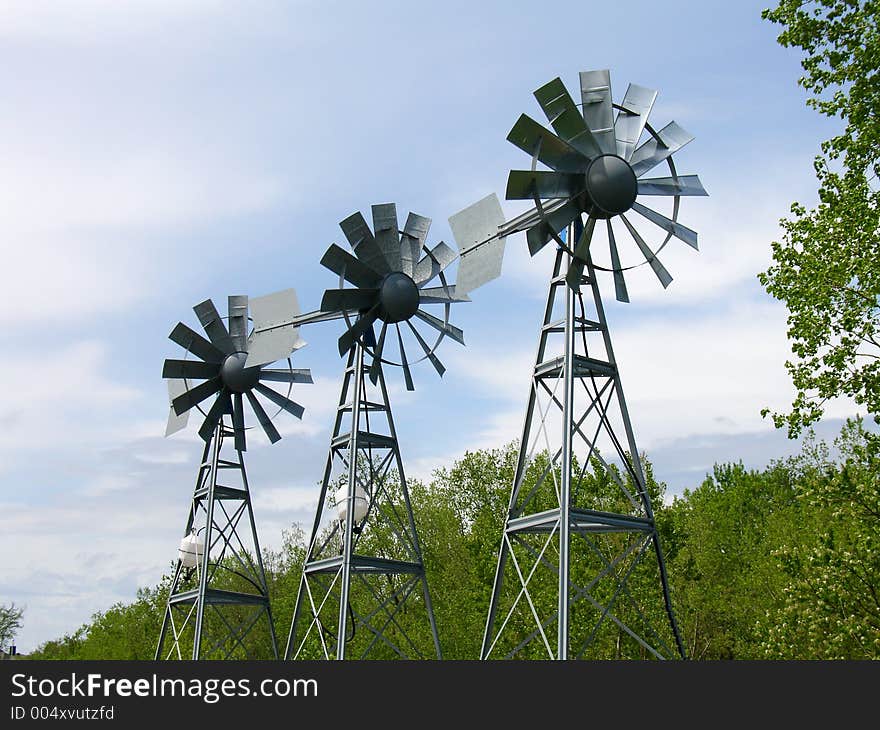 Three Eolians in the wind