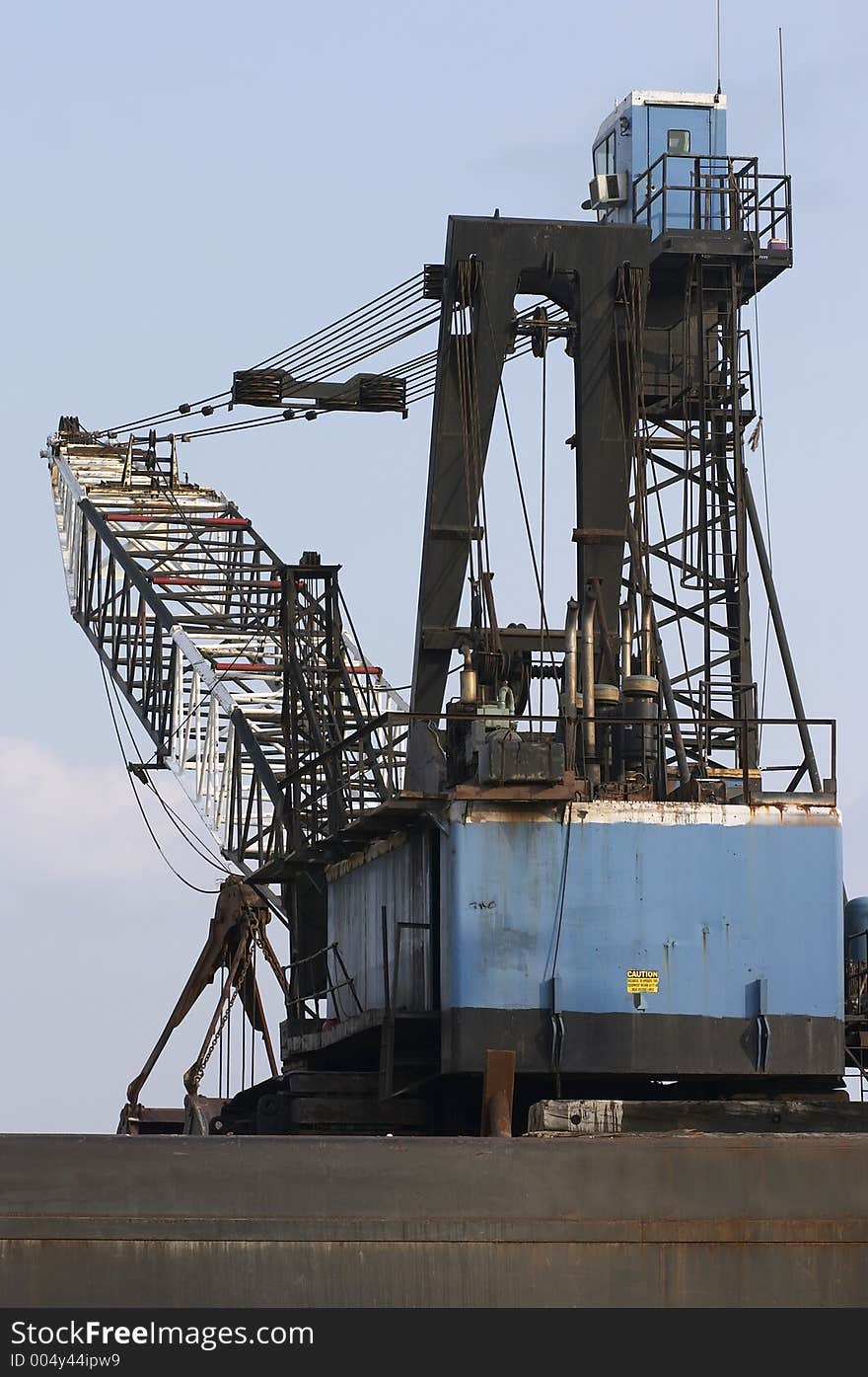 Crane on boat