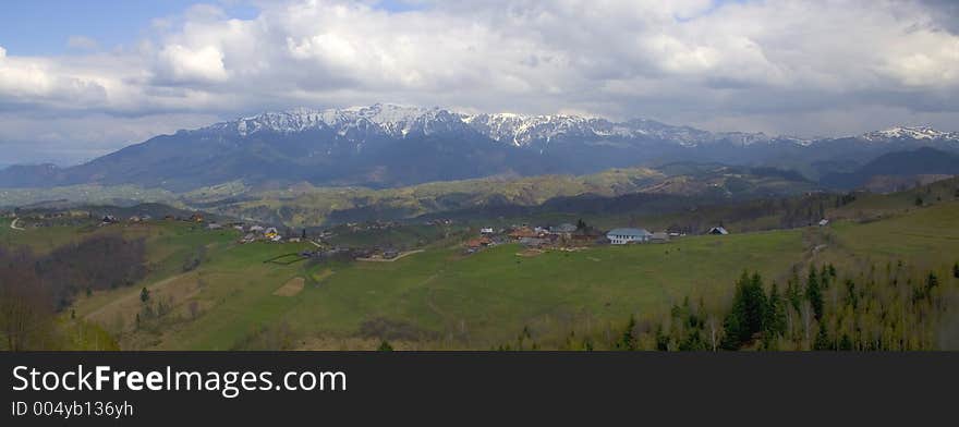 Spring Mountain Landscape - Panorama