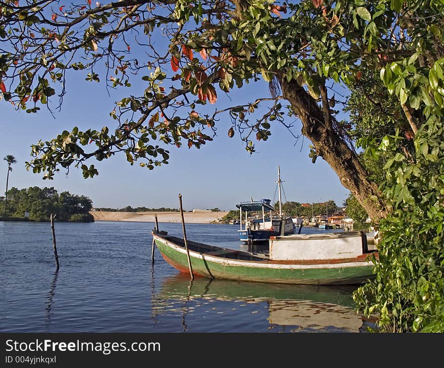 Boat between the trees III