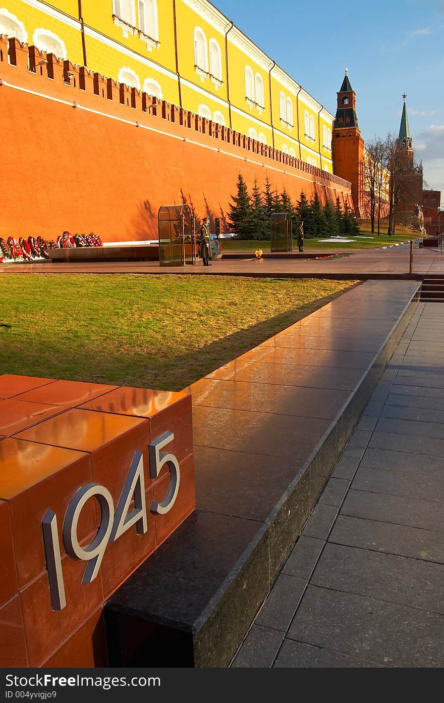 History Museum and Kremlin's tower at Red Suare in Moscow. Russia