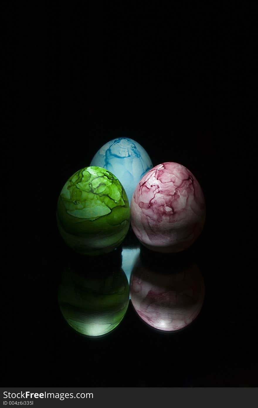 Three Colored Eggs