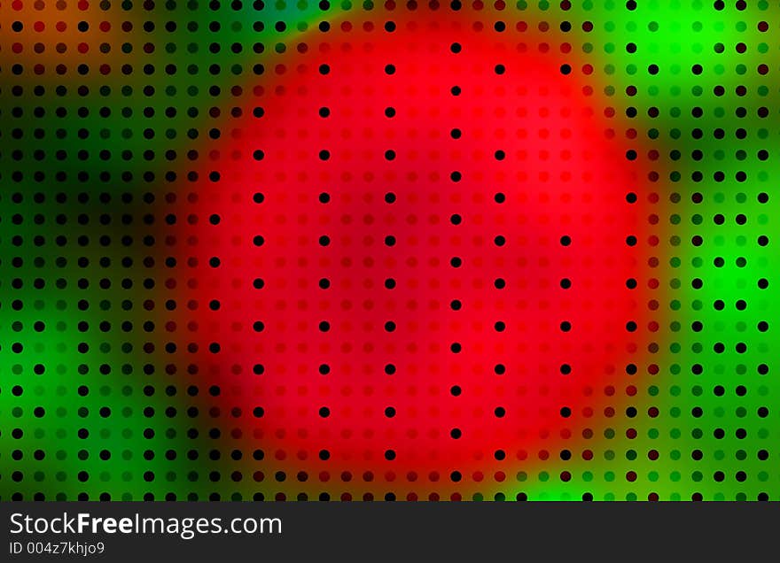 Christmas Dots on Red and Green background wallpaper