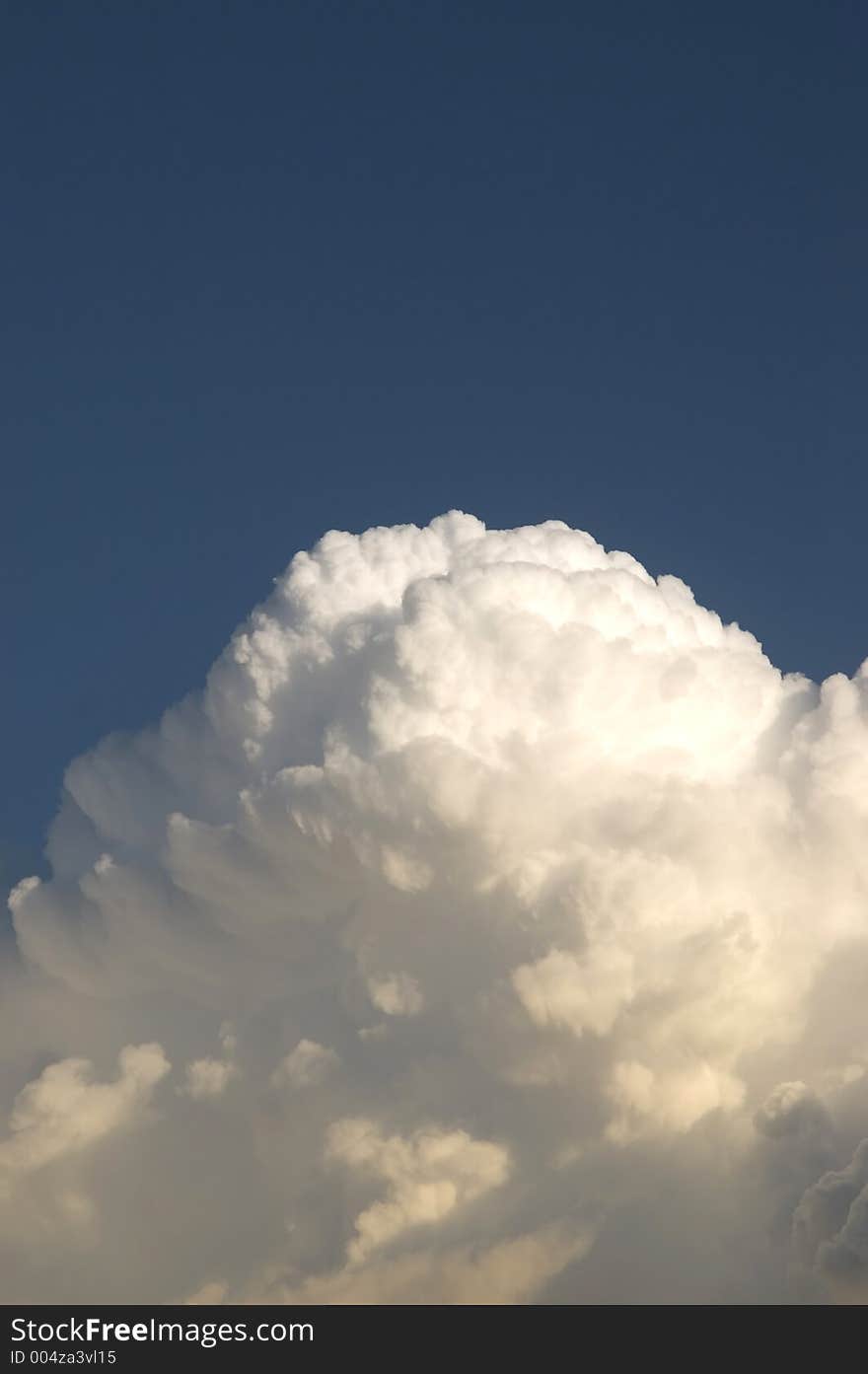 Thunderstorm moving in at sunset