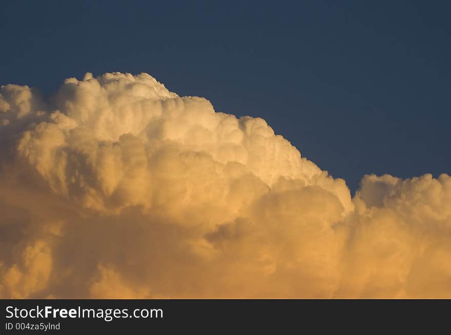 Thunderstorm Moving In At Sunset