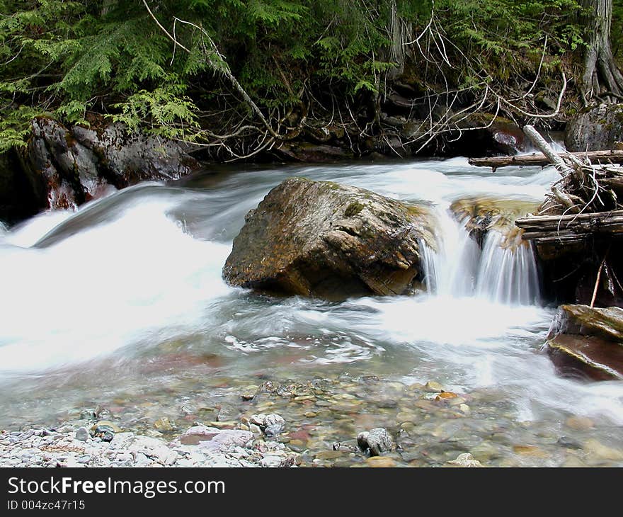 Avalanche Creek Waterfall